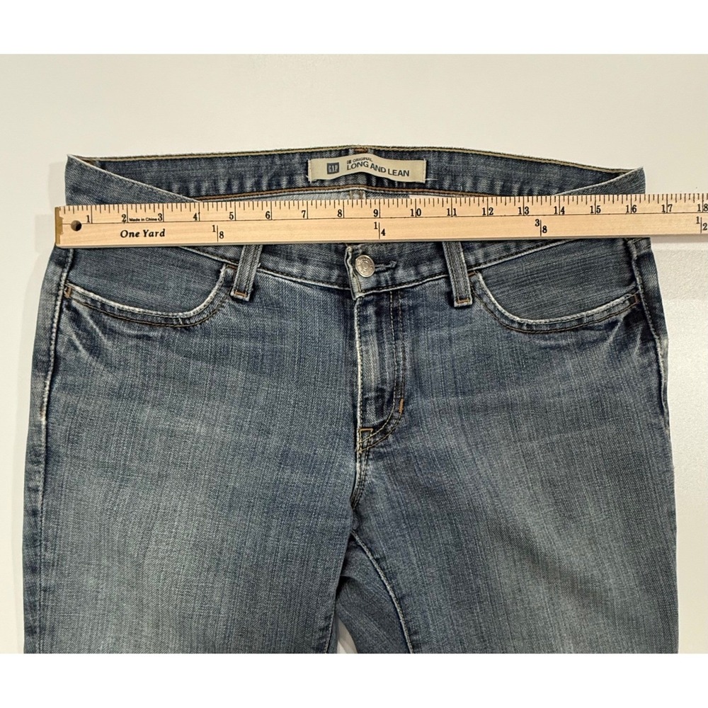 GAP Long and Lean Jeans 2017 Women's Size 6 Long Bootcut Denim Medium Wash W385 - Picture 13 of 14